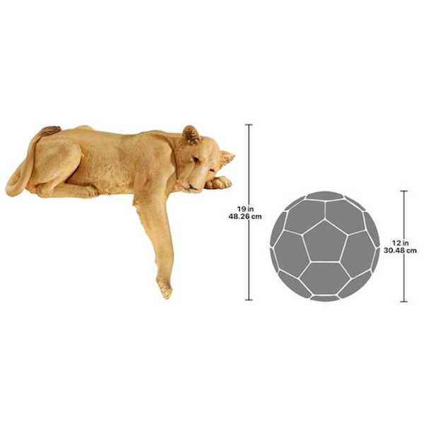 Realistic relaxing Lioness of Namibia Statue Fiberglass outdoor Big Cats